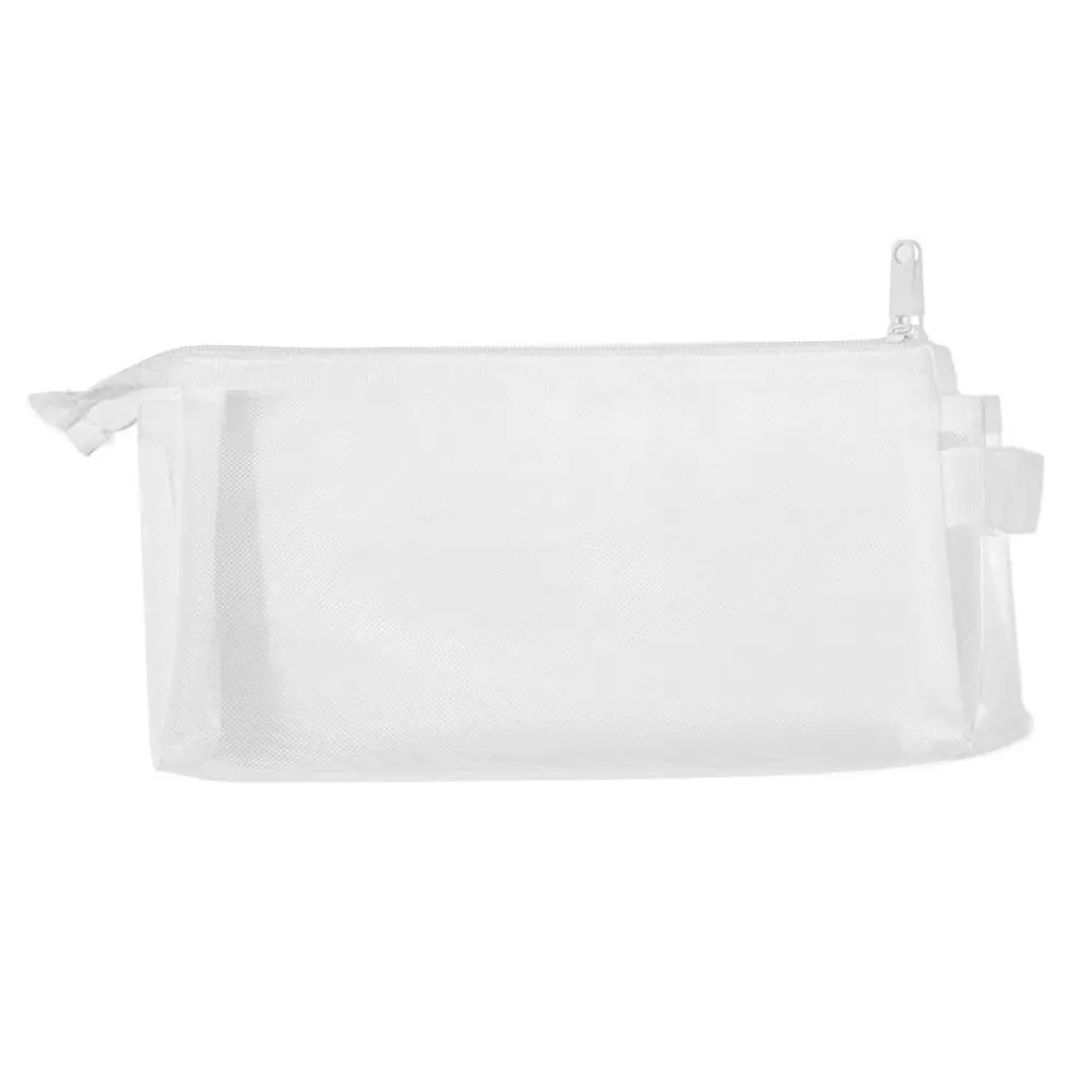 New Transparent Mesh Makeup Bag Grey/Black/White Multifunction Women Cosmetic Storage Pouch Portable Lipstick Organizer Bags