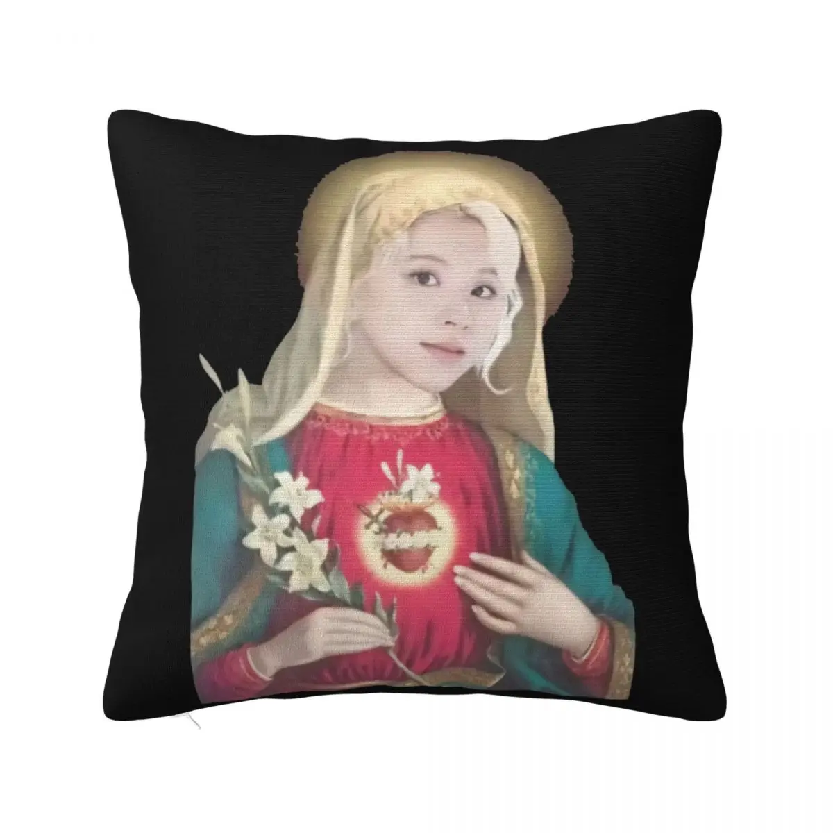 Saint Chaeyoung Twice Stuff Home Pillow Case Covers Cushion Cover 45X45 Pillow Case Pillow Cover