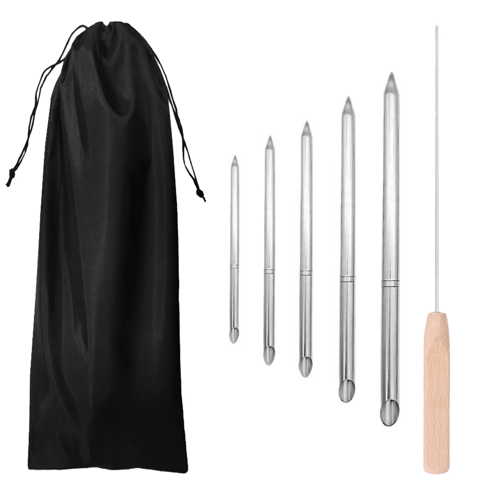Ferramenta de emenda de corda, conjunto de trança de linha, conveniente prático kit de emenda de corda conveniente superfície lisa de aço inoxidável