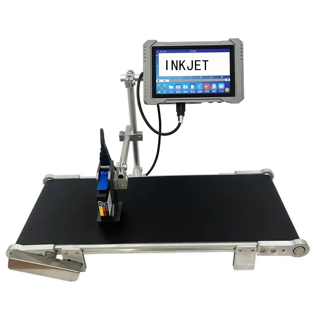 

Customized Large Screen Thermal logo Date QR Code Printing Machine Online Thermal TIJ Inkjet Printer for Plastic Bottle