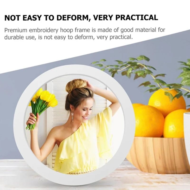 Hình Tròn Khung Ảnh Đế Gỗ Sang Trọng Khung Ảnh Nhà Thư Viện Màn Hình 8 Inch Thả Con Tàu