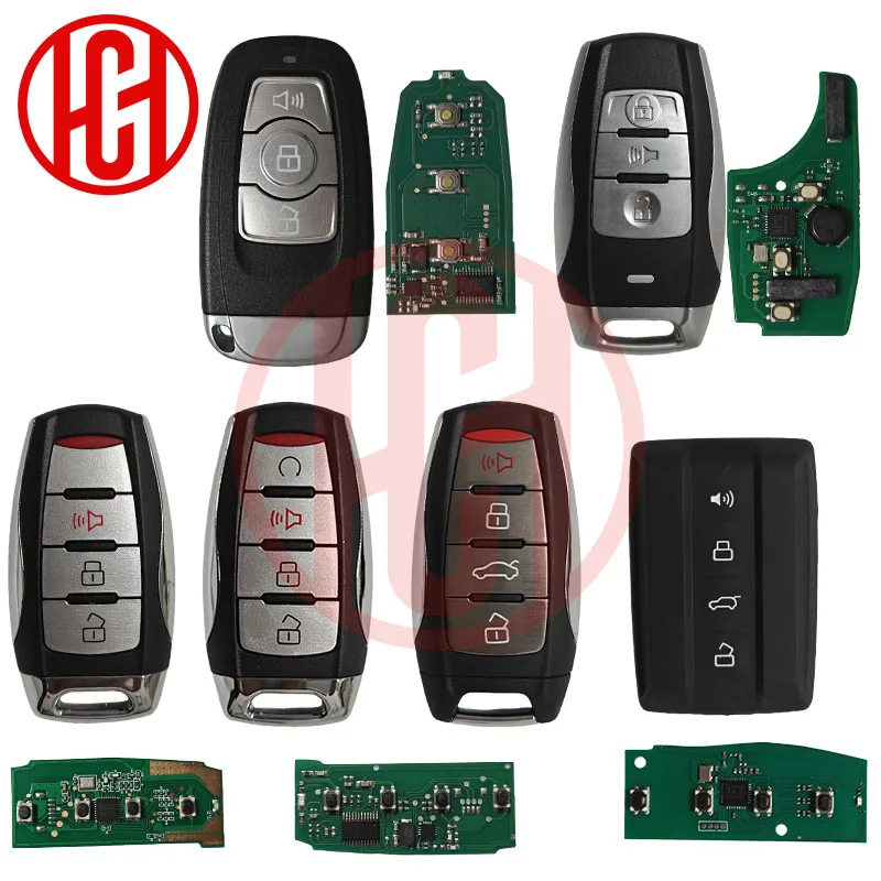 

ID46/47/4AChip 433MHZ Remote Car Key For GWM Poer Tank Haval Jolion Dargo H2 H6 H7 H9 F5 F7 H2S 3/4 Buttons Remote Car Key