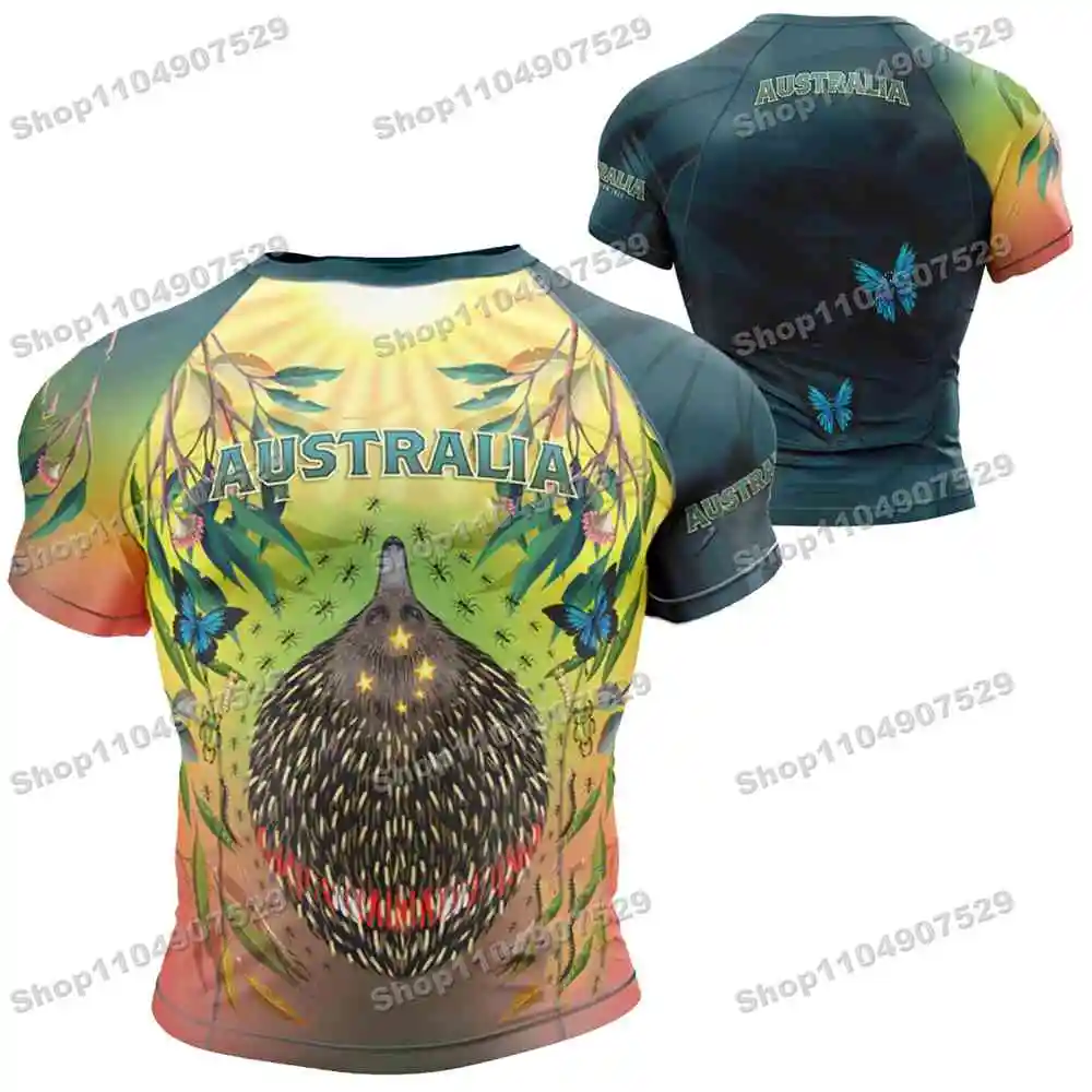 31-е аниме с короткими рукавами Рашгард Серфинг Джерси Пляжные рубашки Купальники Шорты для спортзала для дайвинга MMA BJJ Мужские комплекты для фитнеса для джиу-джитсу