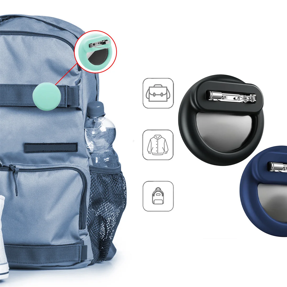New Silicone Holder For Kids With Safety Pins GPS Tracker Case For Children Elderly Hidden Inside Clothes Shoes image 6