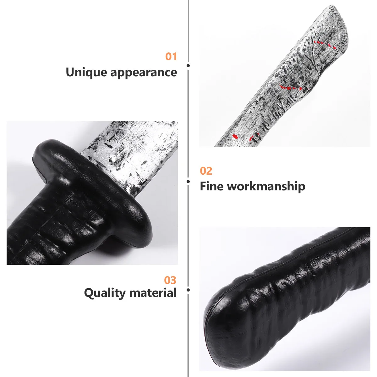 

1Pcs Realistic Blood-Stained Plastic Prop for Halloween Carnival Masquerade Ghost Festival Banquet Haunted House Decor