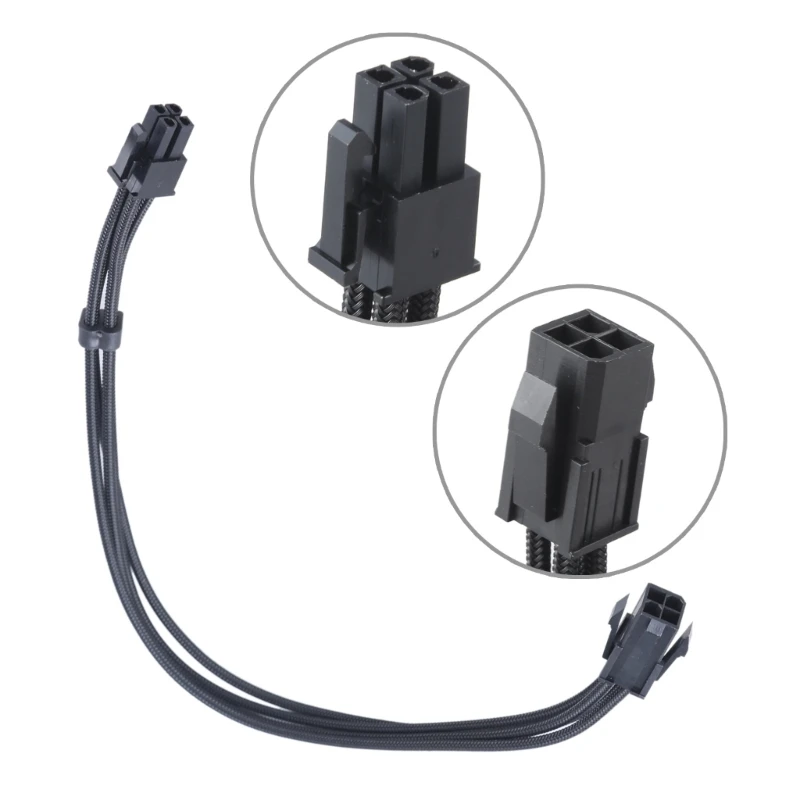 Cable extensión macho a para CPU, E9LB, 30CM, 4 pines, placa base ordenador, Cable alimentación 4 pines