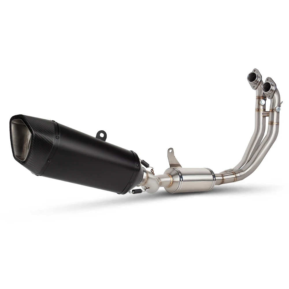 

Full System Motorcycle Exhaust Pipe Front Link Tube Carbon Muffler Slip On for Aprilia RS660 RS 660 Tuono 660 2021-2024