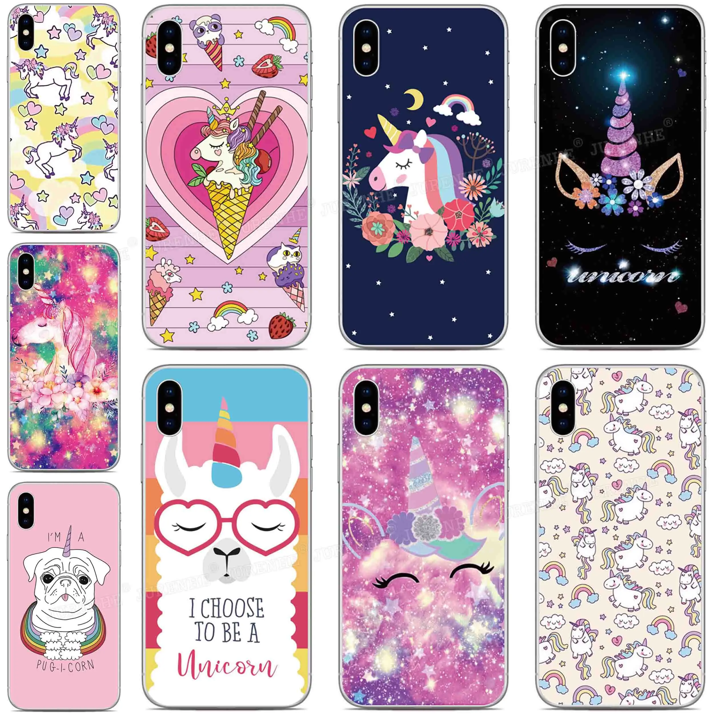 Bonita funda de teléfono de unicornio para ZTE Blade V41 20 Smart V2020 V2022 V9 V10 V30 V40 Vita Axon 10 11 SE 20 40 Ultra 30 Pro 5G