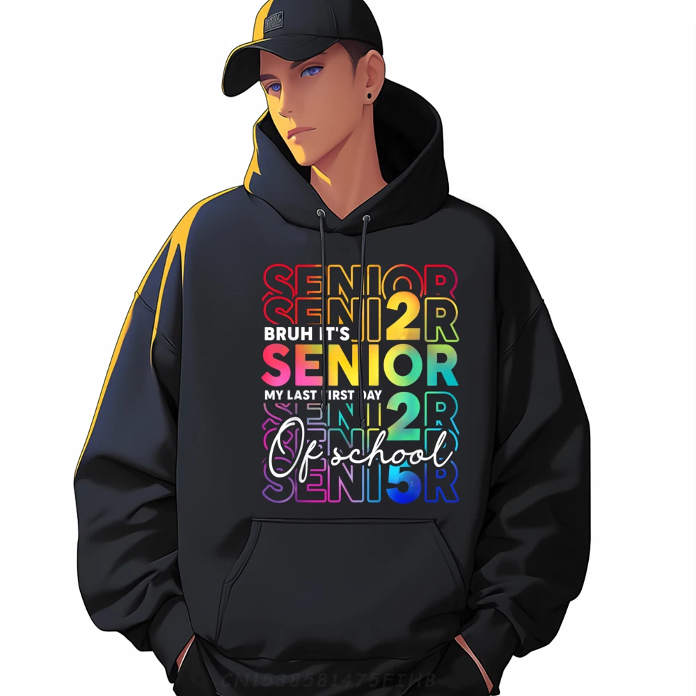 

Printed On Bruh It My Last First Slogan Long Sleeve Christmas Sweatshirt Newest Crewneck Hoodies Mens Sweatshrt