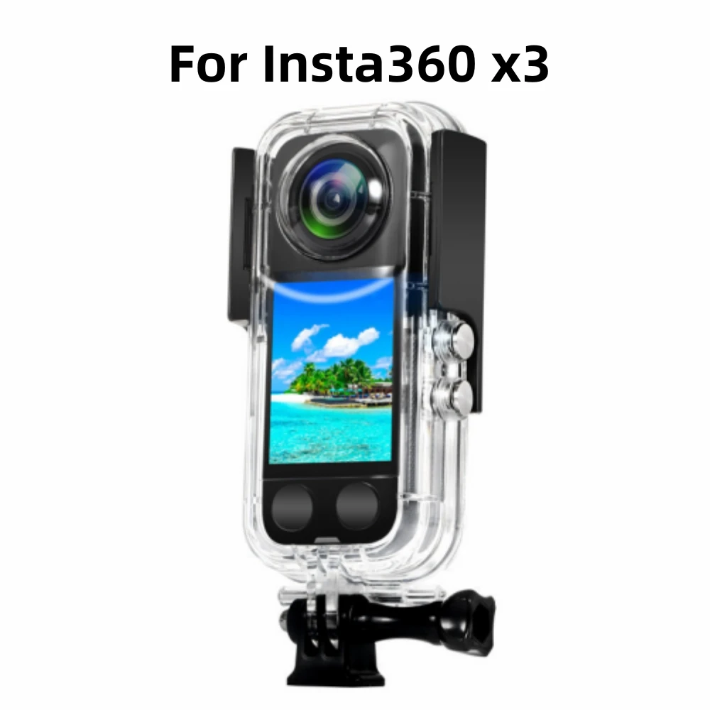 40M Waterproof CaseDive Housings Case Underwater Protective Box For Insta 360 ONE X3 Panoramic Action Camera Accessories