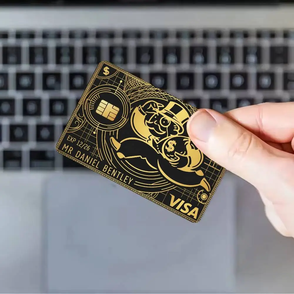 Billionaire Gift Ideas Millionaires Club Bank Credit Cards Bus Pass Stickers Cool Decoration Waterproof 4PCS Card view 3
