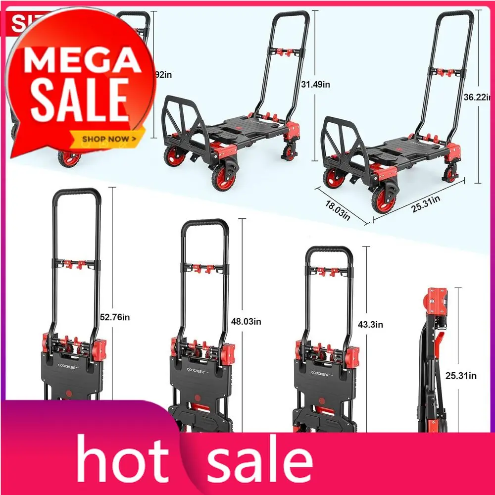 

Акция! Усиленная тележка-трансформер (4-х и 2-х колесная) с выдвижной ручкой, грузоподъемность 150 кг, для переезда