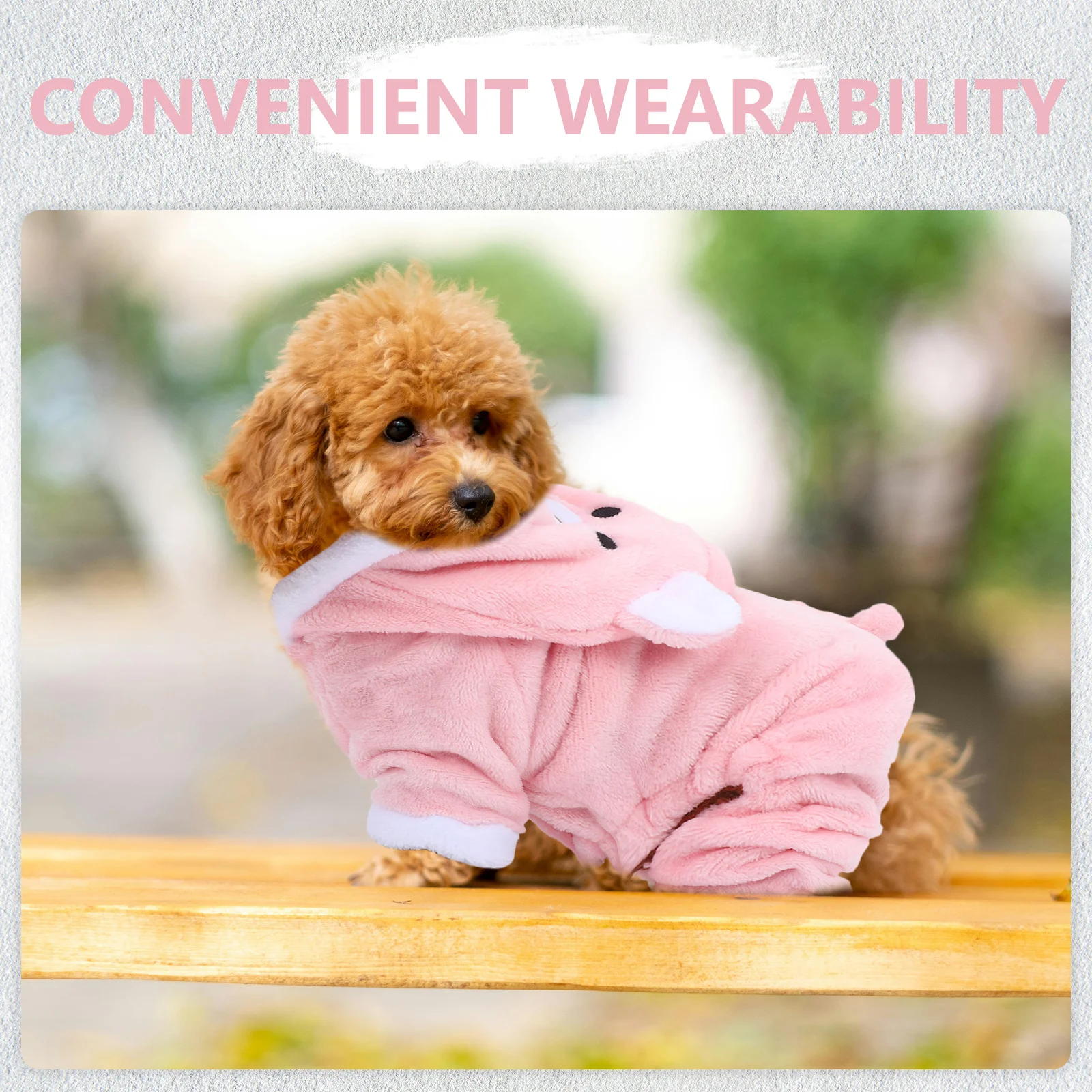 

Dog Pig Costume Hoodies: Halloween Dog Costumes Christmas Pet Hoodie Cat Outfit Warm Coats for Holiday Christmas Puppy Use