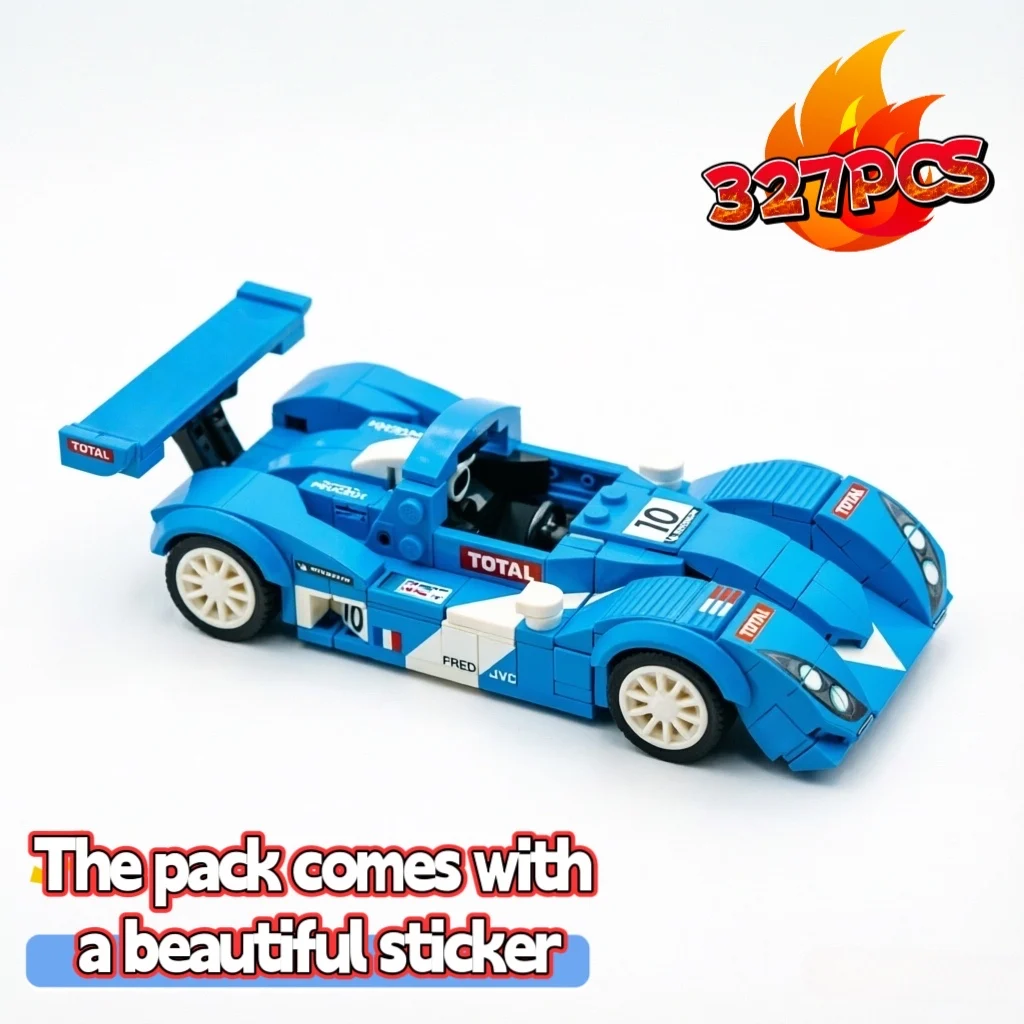 

MOC B98/10 Le Mans Supercar, 8-Wide Building Block Toy (327 Pieces) - Creative Birthday / Christmas Gift for Boys 237689
