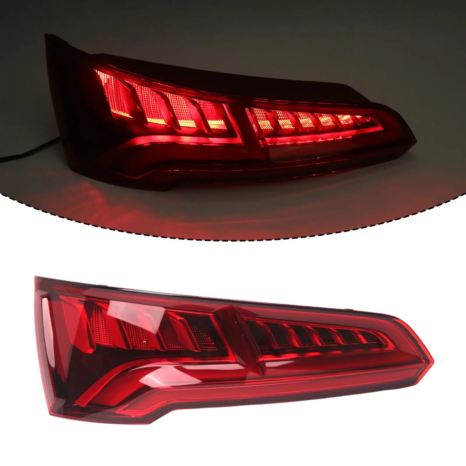 80A945093B Rear Tail Lamp Red Black LED Accessory Plastic Repair Spare Upgrade for Audi Q5 MK2 PRE FACELIFT European 2017-2020
