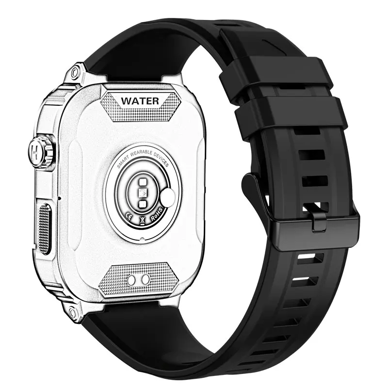 Correas de reloj inteligente Mk66 originales, bandas impermeables, pulseras de 15mm, piezas de reloj inteligente de vidrio templado gratis