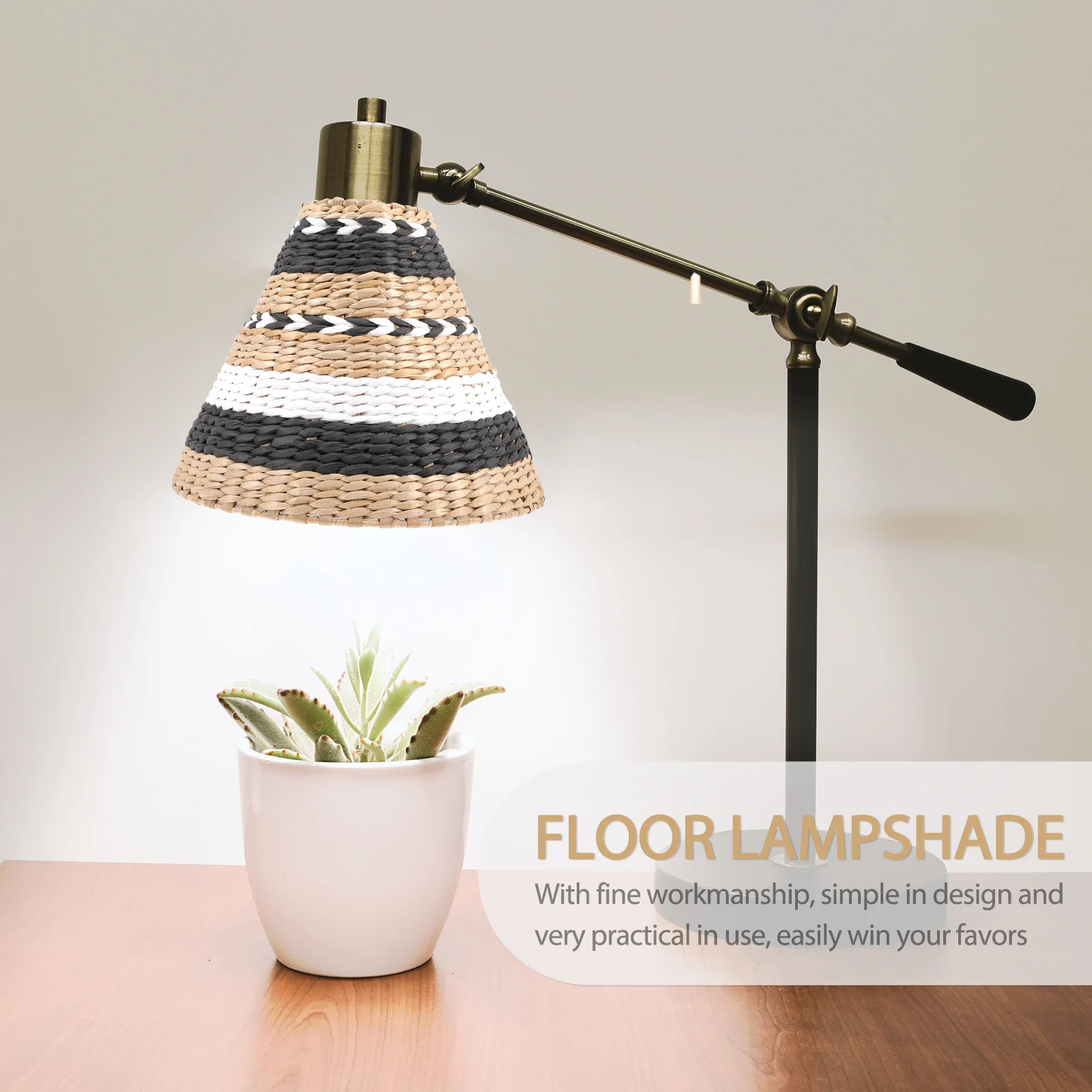 

Small Paper Lampshade Vintage Style E27 E14 Light Socket Indoor Ceiling Lamp Cover Replacement Lamp Shade for Desk Table Light