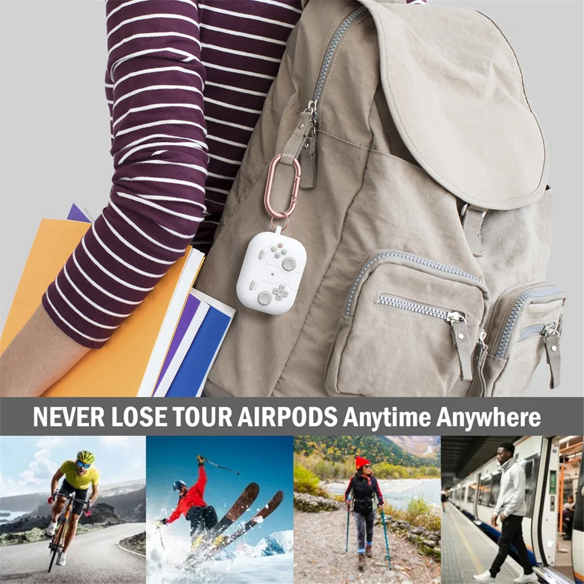 A57G-Suitable for Airpods Pro2 Protective Case Apple Bluetooth Headset Case Silicone Airpods Protective Case Gray