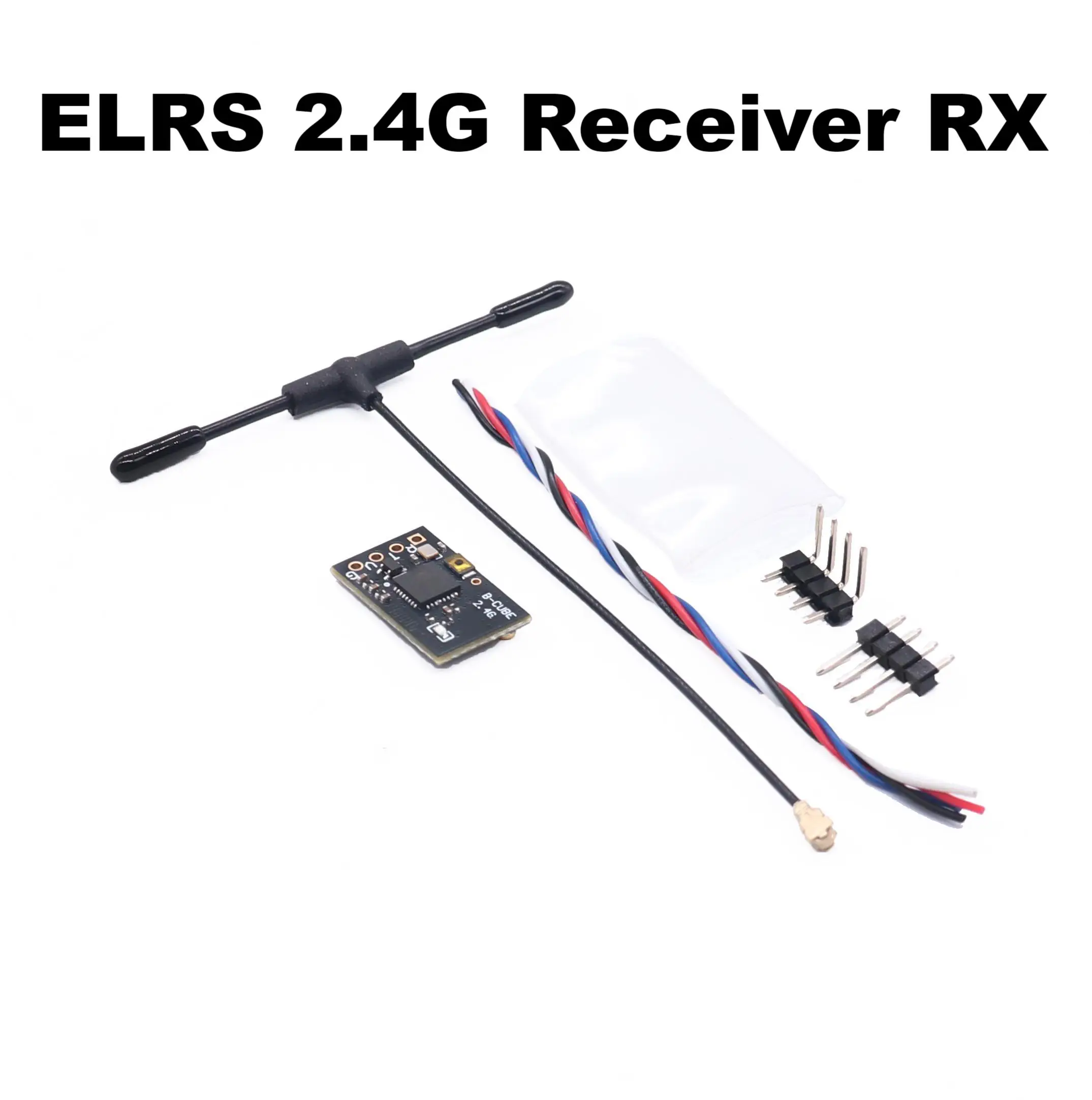 DroneHub ELRS 2,4G receptor RX receptor cruzado modelo FPV NANO ExpressLRS con antena tipo T compatible con Wifi actualización Drone