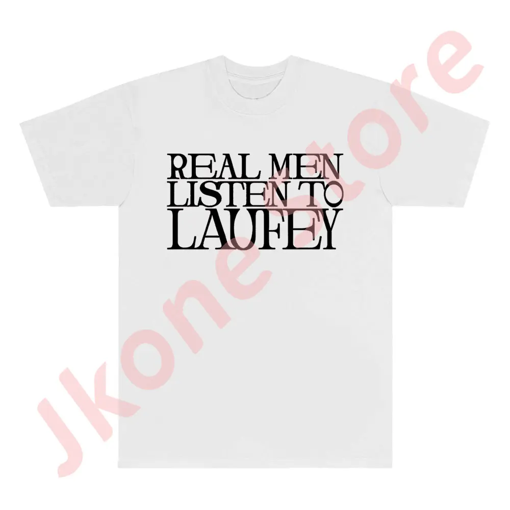 Real Men Listen To Laufey Tee The Goddess Tour Logo Merch Cosplay Women Men Fashion Casual Short Sleeve Tshirts