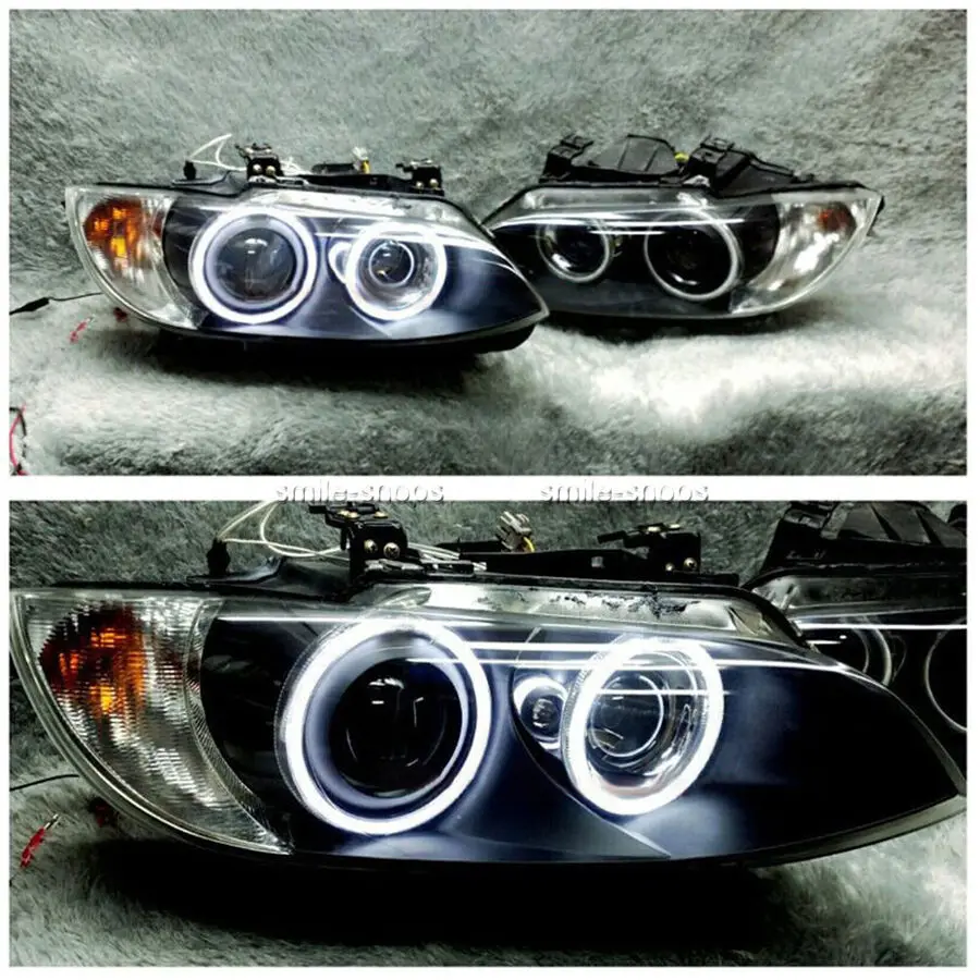 Cotton LED Halo Rings For BMW M3 E90 E91 LCI 06-12 with HID Headlight Angel Eyes view 4