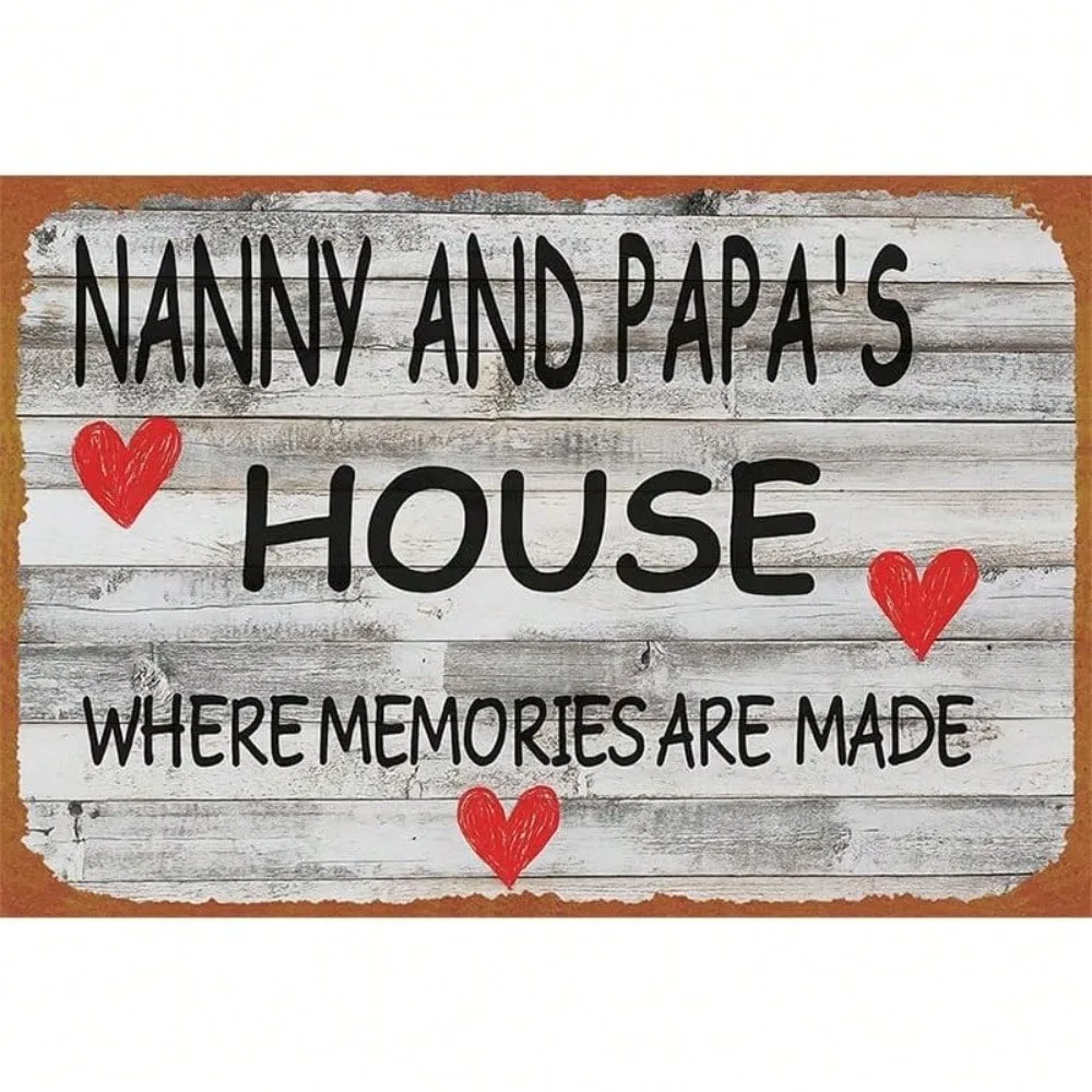 

Vintage Art Deco Style Ramadan 2026 & Valentine's Decor - 8x12 Inch Custom Metal Tin Sign for Bar, Man Cave, Grandparents Gift