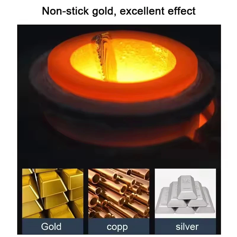 Mini Electric Gold Melting Furnace Digital DIY Metal Melting Machine High Temperature Gold Casting Furnace for Jewelry Making