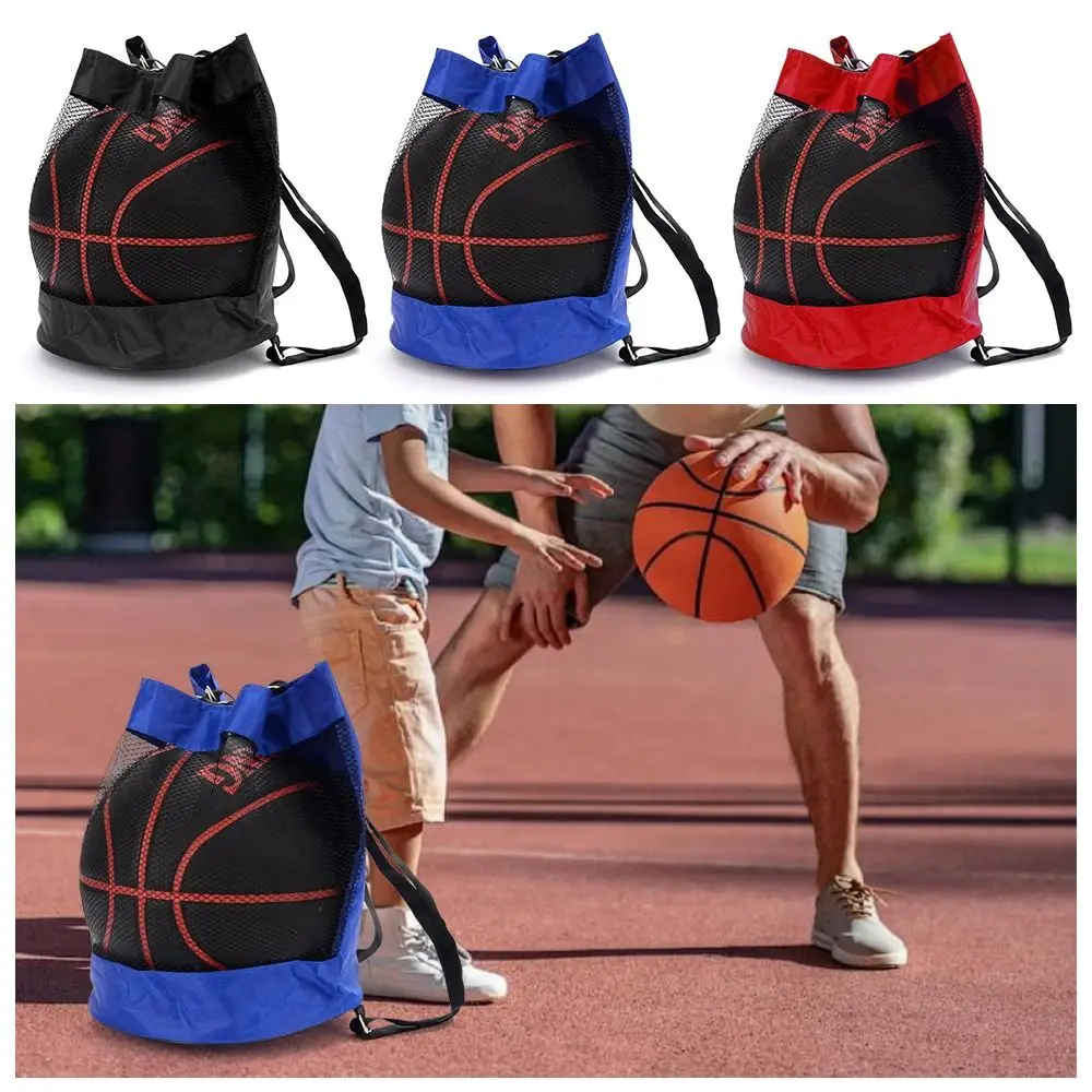 Ball Carrying Oxford Basketball Cover Mesh Bag Black Portable Ball Storage Backpack Volleyball Ball Storage Bags Outdoor