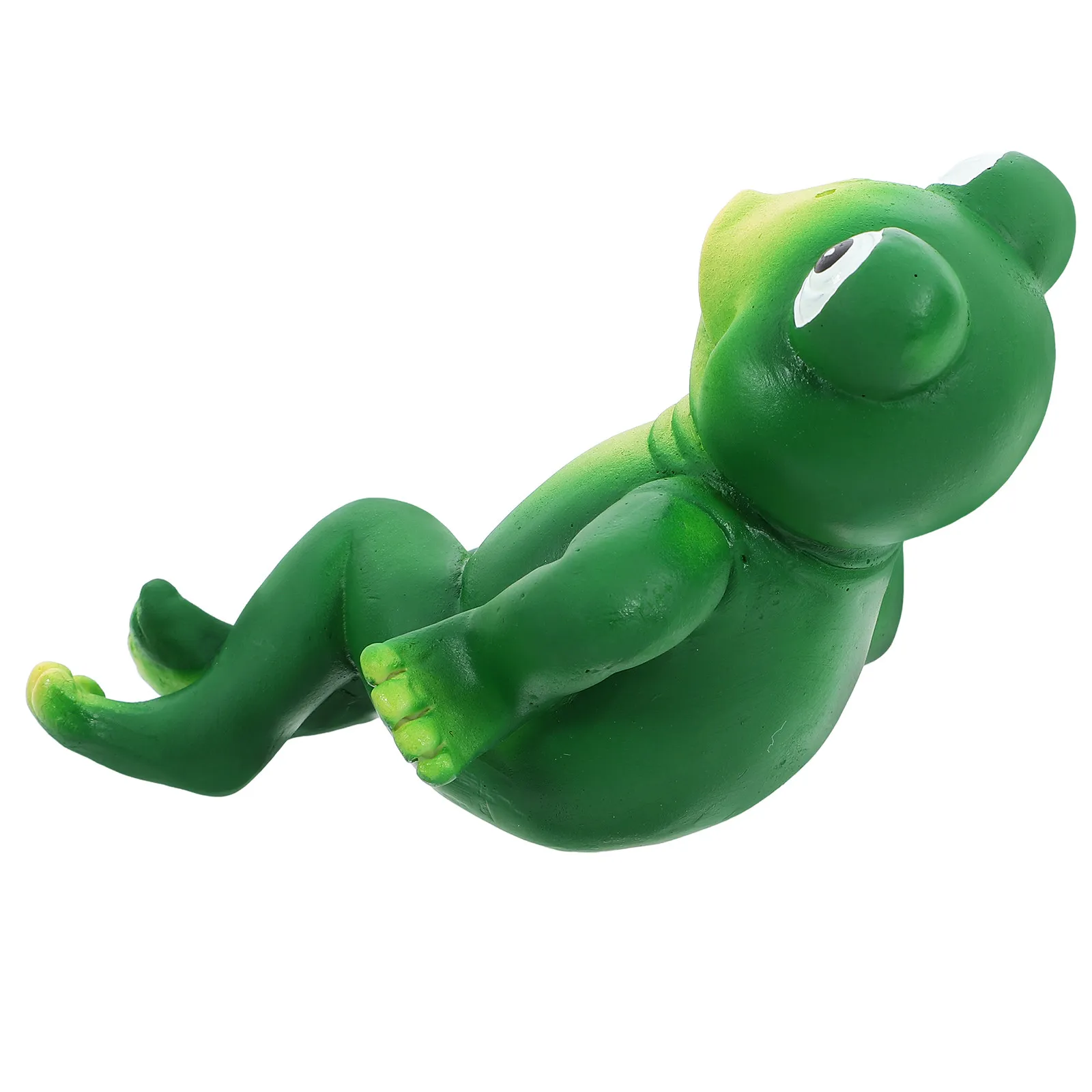 Cute Resin Frog Garden Ornament Outdoor Frog Decor for Garden Yard Balcony Patio Flower Bed Lawn Decoration Charming Whimsical