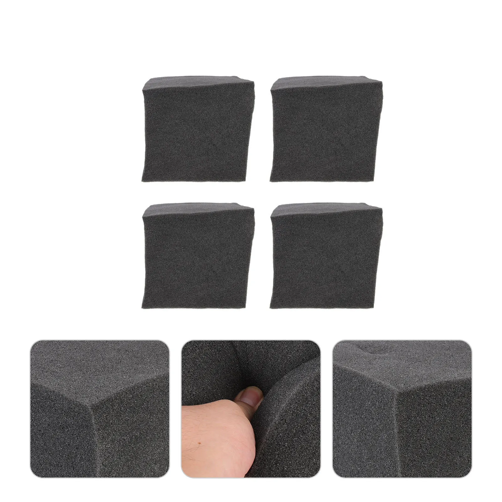 

4pcs Polyurethane Insulation Cotton Wall Acoustic Block Ktv Sound Absorption Block Soundproofing Material Noise Reduction Tool