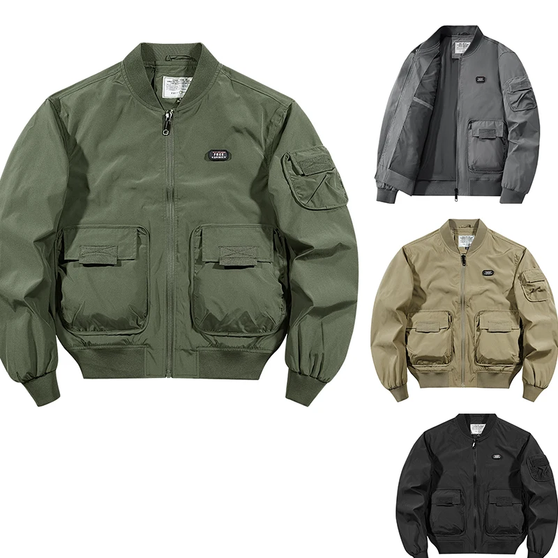 New Men's Outdoor Thick Sports Leisure Denim Jacket Comfortable and Versatile Windproof and Breathable High-quality Jacket coat