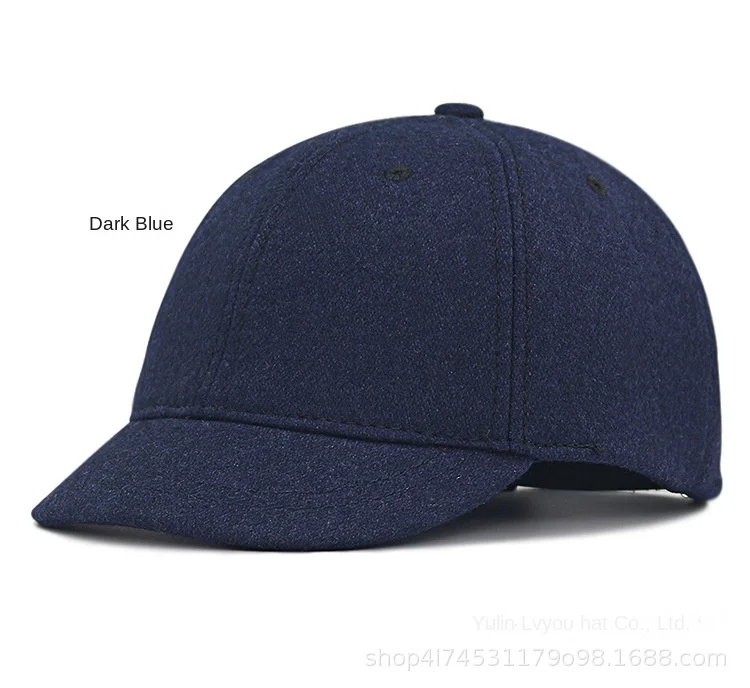 Männer kurze Rechnung Krempe Baseball mützen großer Kopf große Woll mützen männlich plus Größen Filz Leinwand Hysterese nhut 55-60cm 60-65cm – Detail 25