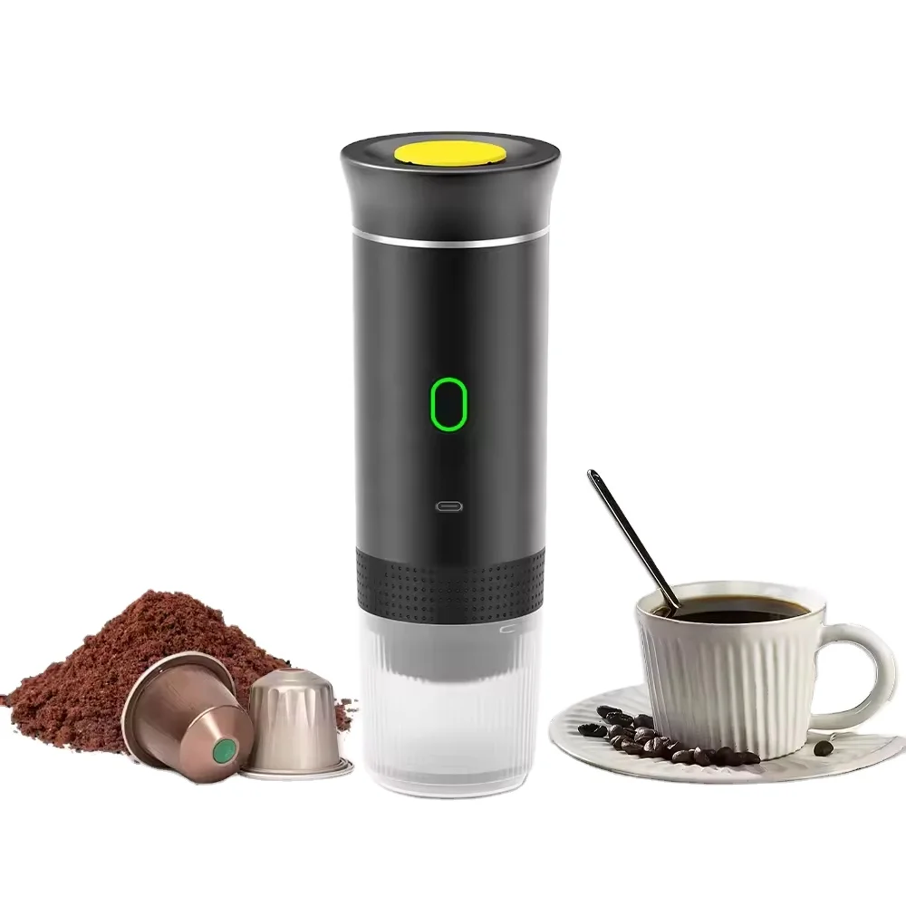 

12V Multifunctional Portable Coffee Machine Mini Cafee Espresso Maker Typed-C Rechargeable OEM ABS Outdoor Office Coffee Machine