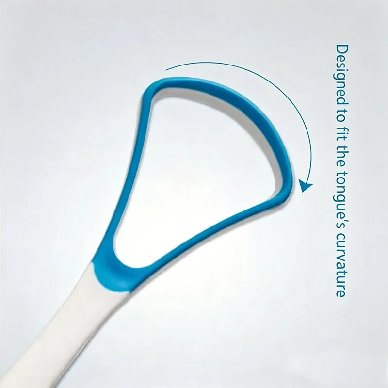 1/2/5PCS Silicone Tongue Scraper With Ergonomic Handle Double-sided Fresher Breath Tongue Cleaning Brush Oral Hygiene Tool
