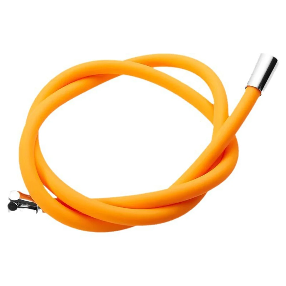 High Pressure Resistant 1 5M Silicone Flexible Shower Hose with Anti Winding Feature Compatible with Standard Shower Faucets