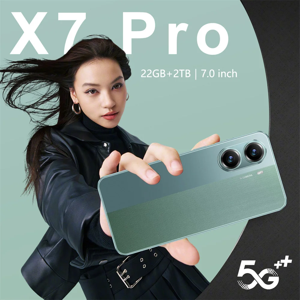 ГОРЯЧАЯ НОВИНКА X7 Pro 7,0 HD Global Edition, оригинальная смарт-карта с двумя картами, 22 ГБ + 2 ТБ, Android, 8000 мАч, аккумулятор, функция распознавания лиц ГОРЯЧАЯ НОВИНКА X7 Pro 7,0 HD Global Edition, оригинальная смарт-карта с двумя картами, 22 ГБ + 2 ТБ, Android, 8000 мАч, аккумулятор, функция распознавания лиц