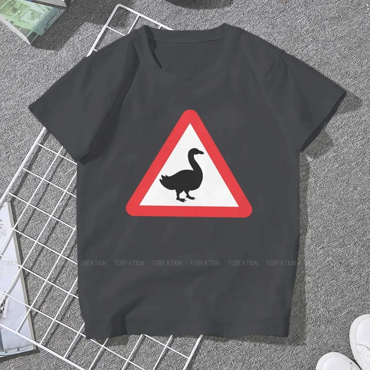 Dangerous Women's T Shirt Untitled Goose Game Ladies Tees Kawaii O-neck Tops Graphic Tshirt 5XL Oversized Hipster