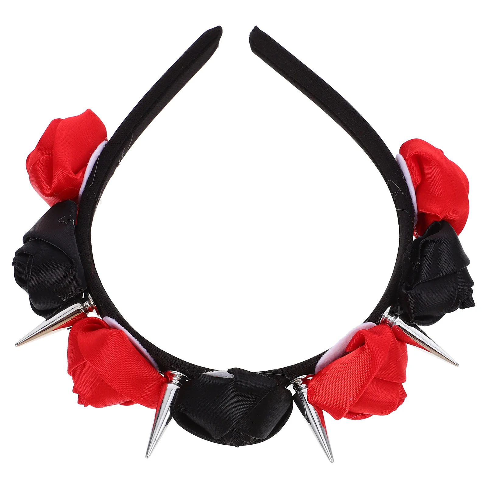 

Lightweight Halloween Headband Fake Rose Flower Hair Clasp Perfect for Party Cosplay Dress Up Women Halloween Headband