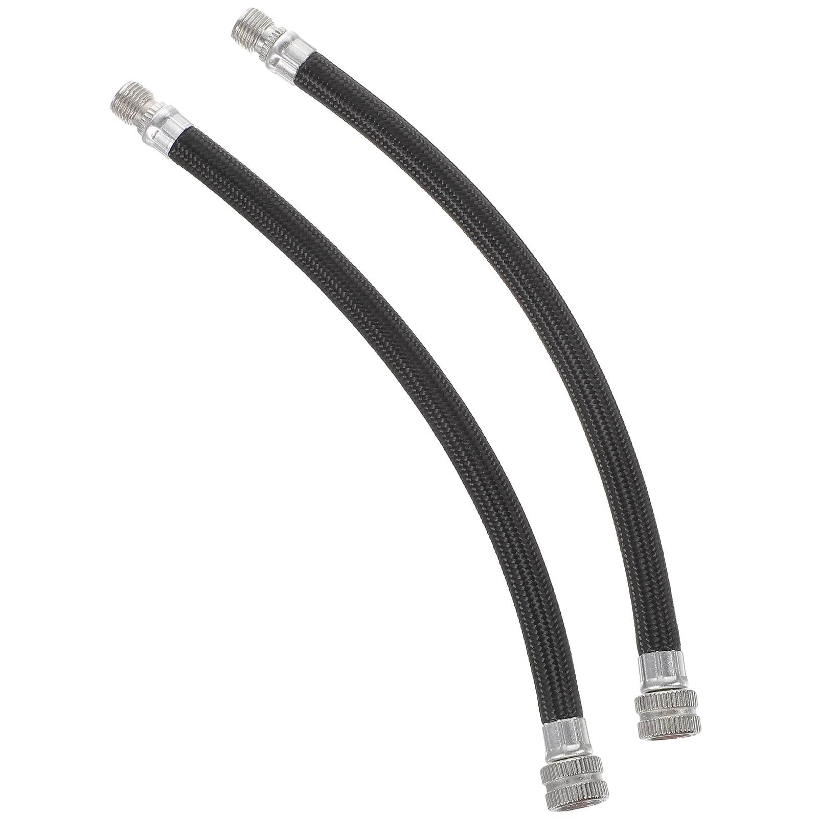 

2Pcs Pump Extension Hose Inflator Tube Cord for Schrader (Black) Extension Tube Extension Hose for Bicycle Pump