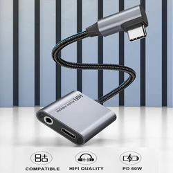 Pd 60w Usb C To 3 5 MM Jack Adapter Headphones Type C To Jack 3 5mm For Samsung Galaxy S24 Tab S9 Iphone 15 Pro Google Pixel 8 7