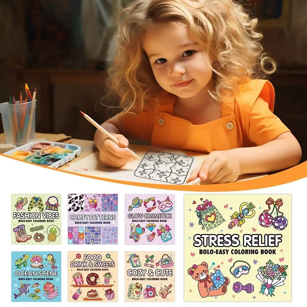 Creatief cartoon kleurboek educatief stress paperback schilderij cadeau Montessori tekenspeelgoed voor volwassenen en tieners