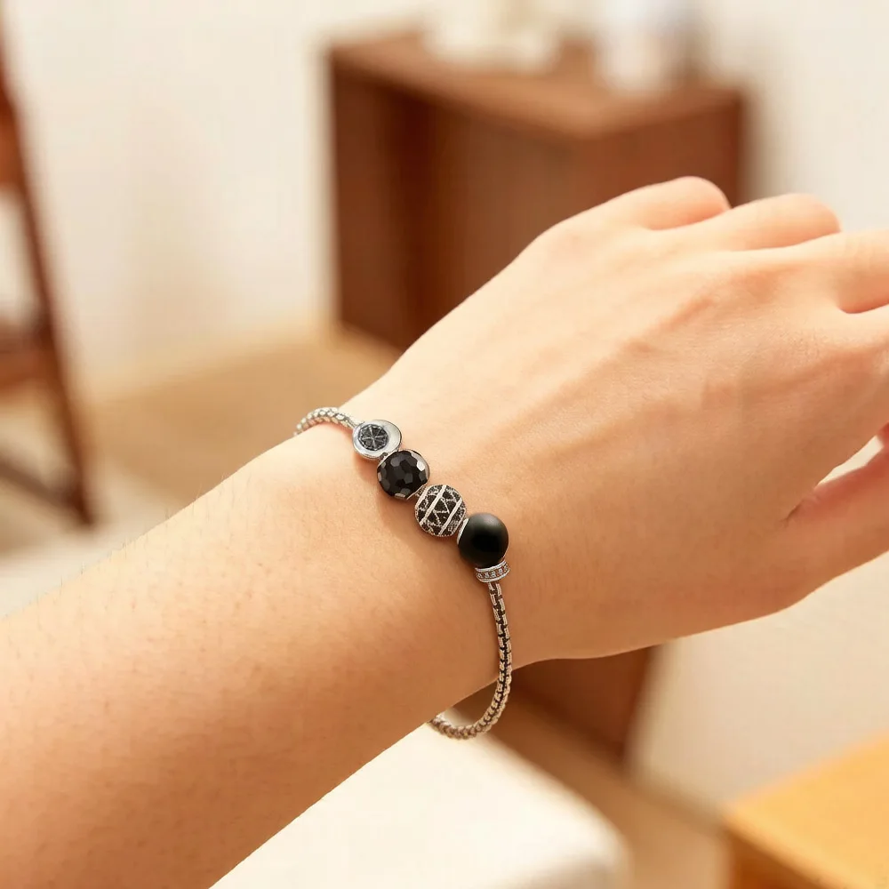 Podstawy Bransoletki ze srebra próby 925 Karma Biżuteria DIY Super oferty Prezent Akcesoria w stylu europejskim — zdjęcie 5