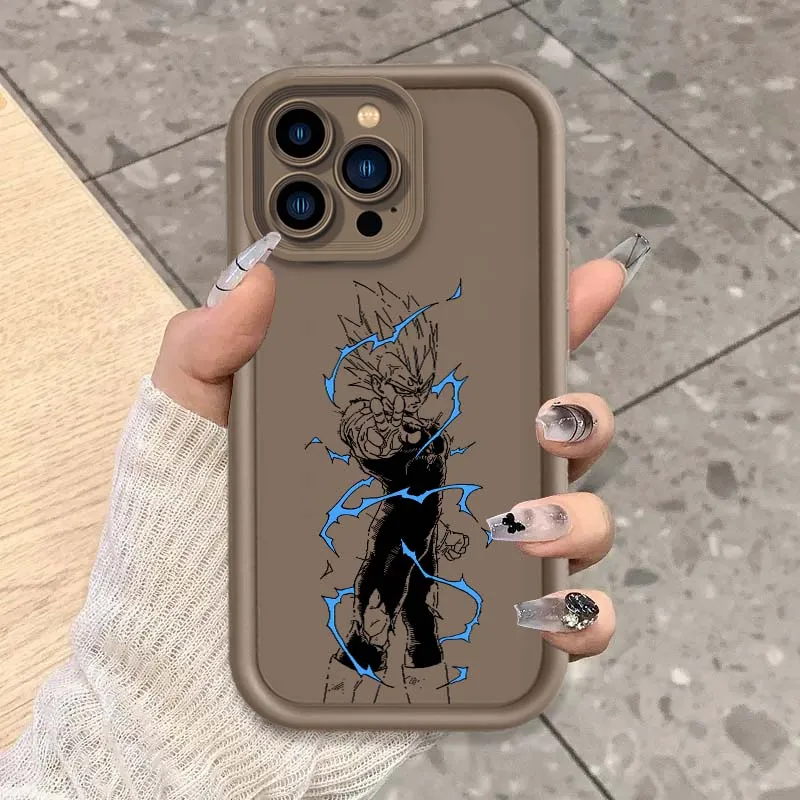 Casing Handphone Art D-Dragon Balls Vegeta Comic Untuk Apple iPhone 17 16 15 14 13 12 11 Plus Pro Max Eye Ladder