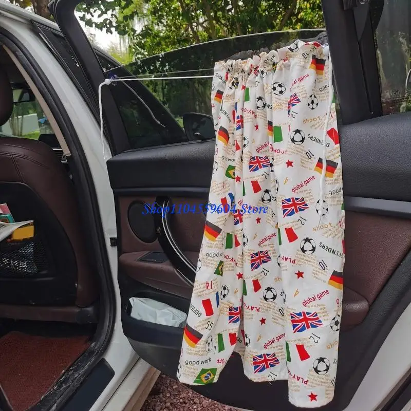 

12QM Suction Cup Curtain Car Window Sunshade Cover Cartoon Universal Side Window Sunshade UV for Protection For Kid Baby Chil