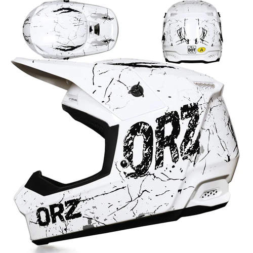 Casco de motocicleta todoterreno profesional ORZ, casco todoterreno para bicicleta de montaña, DH downhill Capacite De Motocicletta