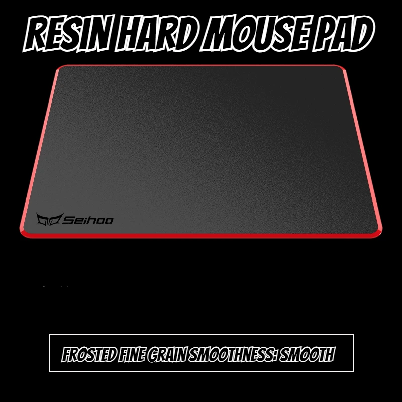 MiFuny Hard Resin Mouse Pad Small Desk Mat Frosted Resin Coating Desk Pad Smoothness Office Esport Gaming Mousepad for FPS Game