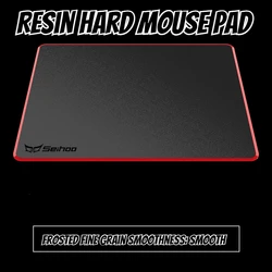MiFuny Hard Resin Mouse Pad Small Desk Mat Frosted Resin Coating Desk Pad Smoothness Office Esport Gaming Mousepad for FPS Game