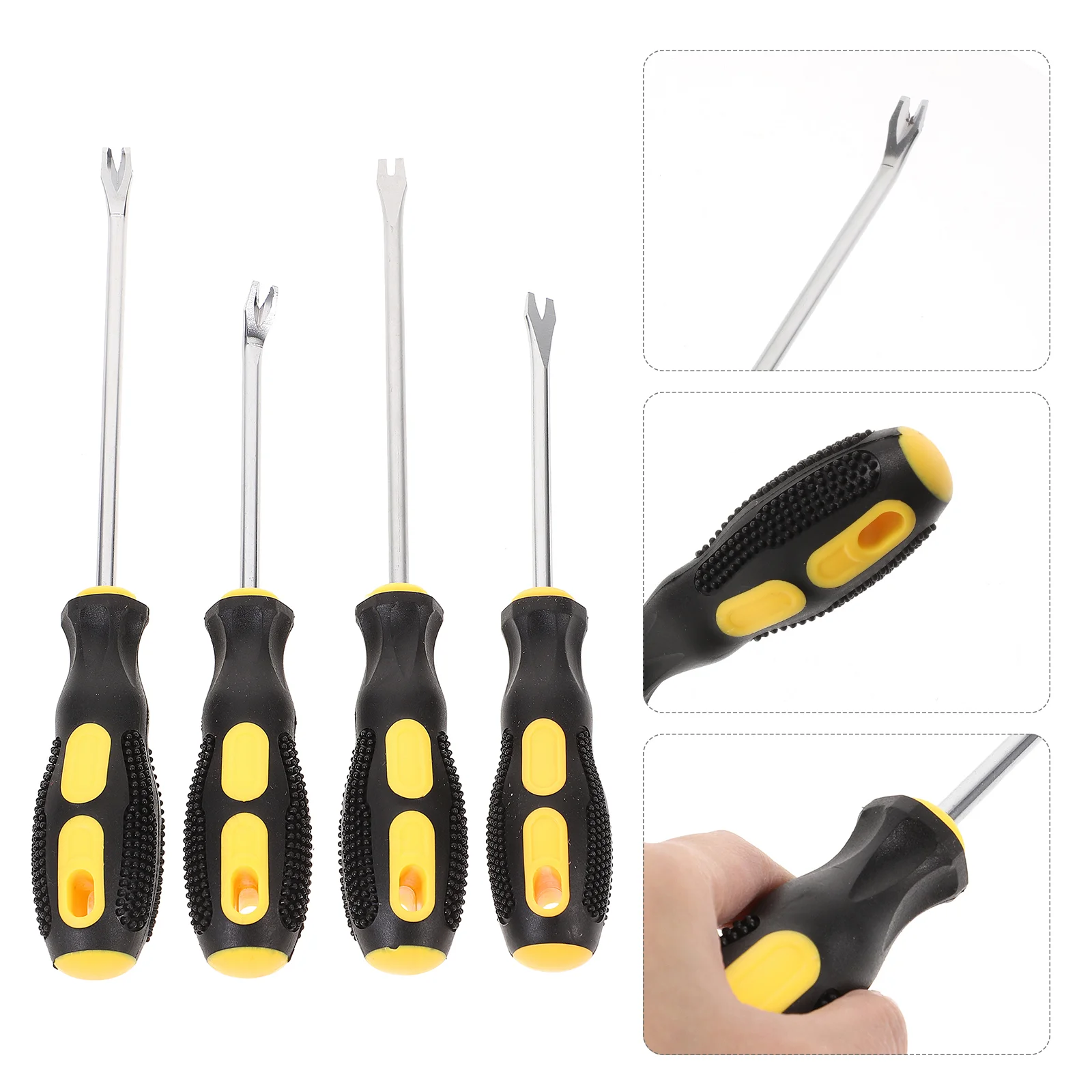 4 Pcs Hand Tools Handheld Stapler Removers Nail Removal Indoor Puller Nails Lifting Metal Pry Bar Office