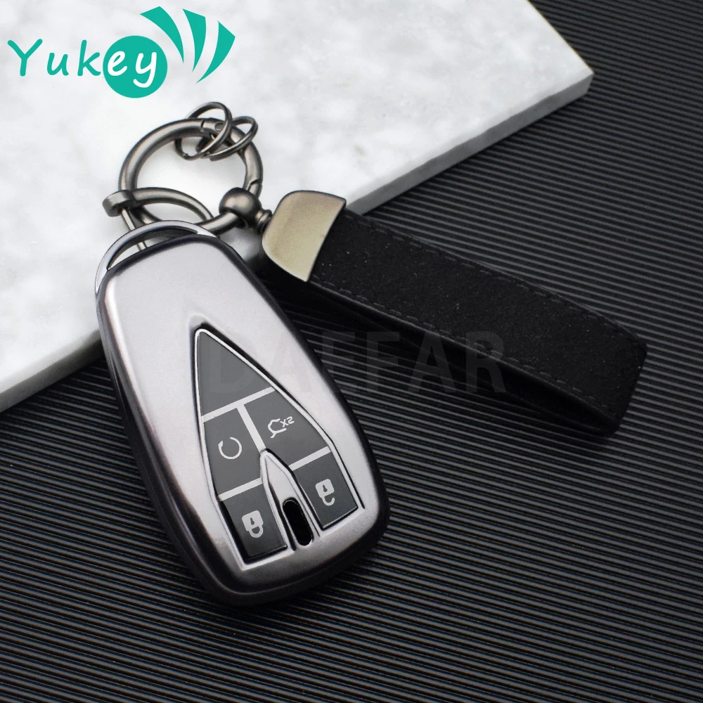 For Changan UNIT UNIK CS35PLUS CS55 PLUS CS75 PLUS Oshan X7 X5 TPU 4 Buttons Car Key Case Cover Keychain Car Accessories