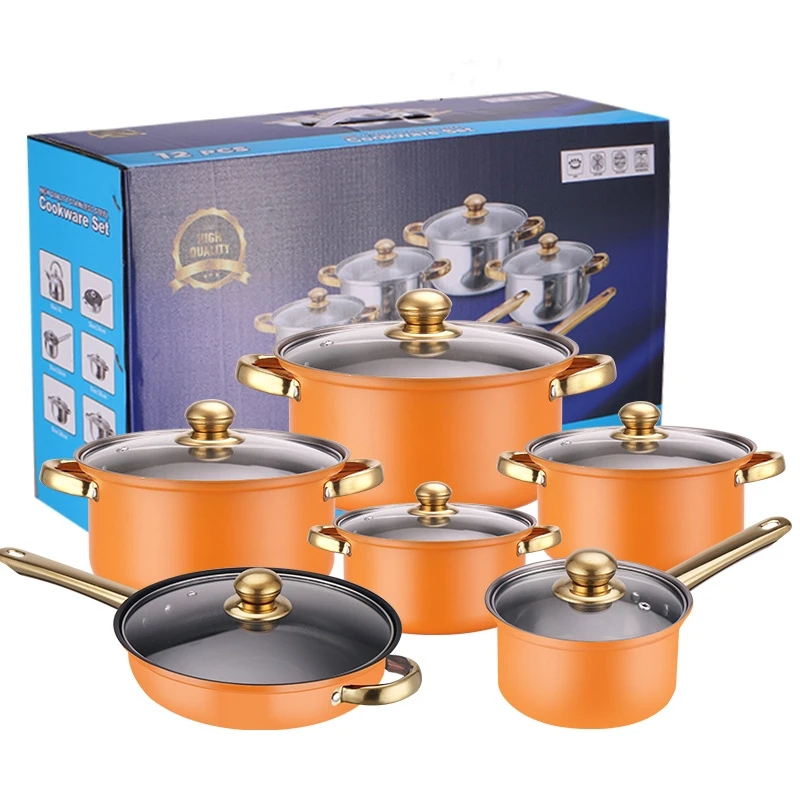 juego-de-teteras-de-acero-inoxidable-sarten-antiadherente-juego-de-12-piezas-con-mango-chapado-en-oro
